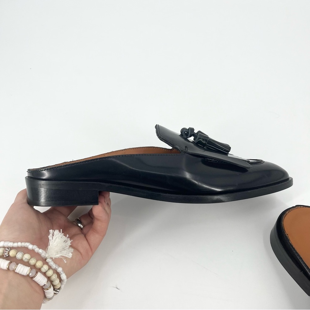 EVERLANE The Modern Tassel Loafer Mule in Black Italian Leather Slip On 8.5 NEW - Picture 8 of 15